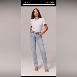 Abercrombie 90s Curve Love High Rise Jean